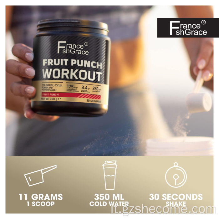 Allenamento per la crescita muscolare proteica polvere di allenamento per nutrizione